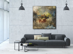 #120801<br> Abstract Art Prints on Canvas <br>Title: Left To Chance