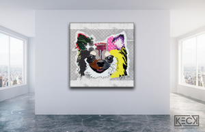DOG ART PRINTS BY MICHEL KECK