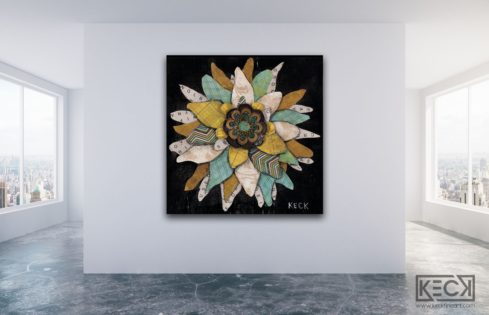 ABSTRACT CANVAS ART PRINTS BY MICHEL KECK