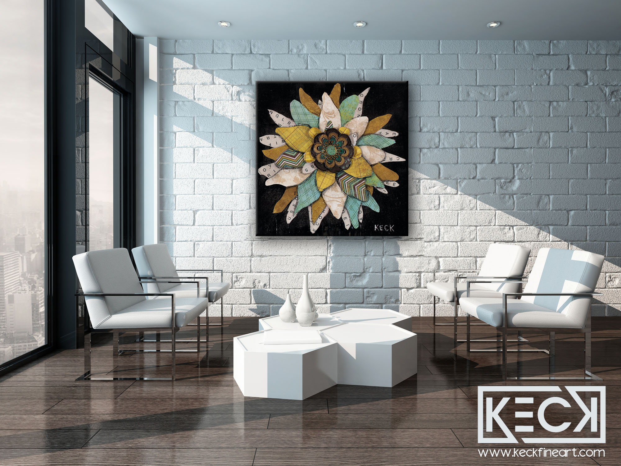 LARGE MIXED MEDIA COLLAGE ART: Oversized Collage and Mixed Media Art Prints