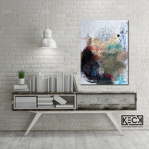Abstract Canvas Art Print <br>2019 Collection <br>Title:  Wound <br> Michel Keck