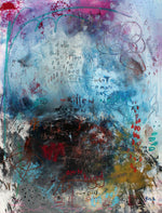 LARGE abstract art print with Friedrich Nietzsche quote