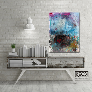 ABSTRACT ARTWORK with Nietzsche quotes in them