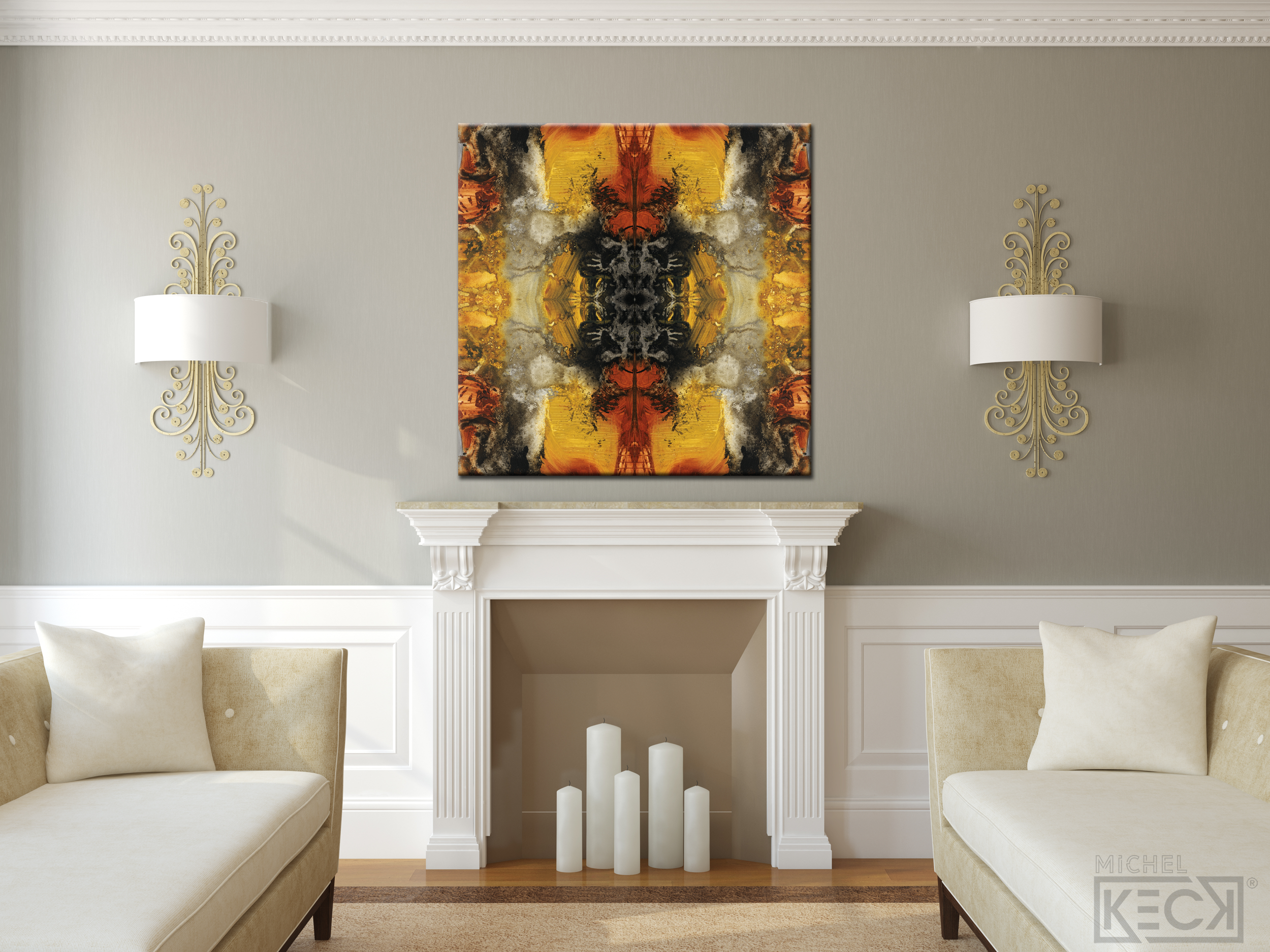 #DCRS1-39 <br> Echo Collection 39 <br>Abstract Canvas Art Print