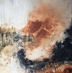 ABSTRACT ART Canvas Print of TRYING TO BE HEARD