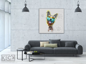 DOG ART PRINTS BY MICHEL KECK