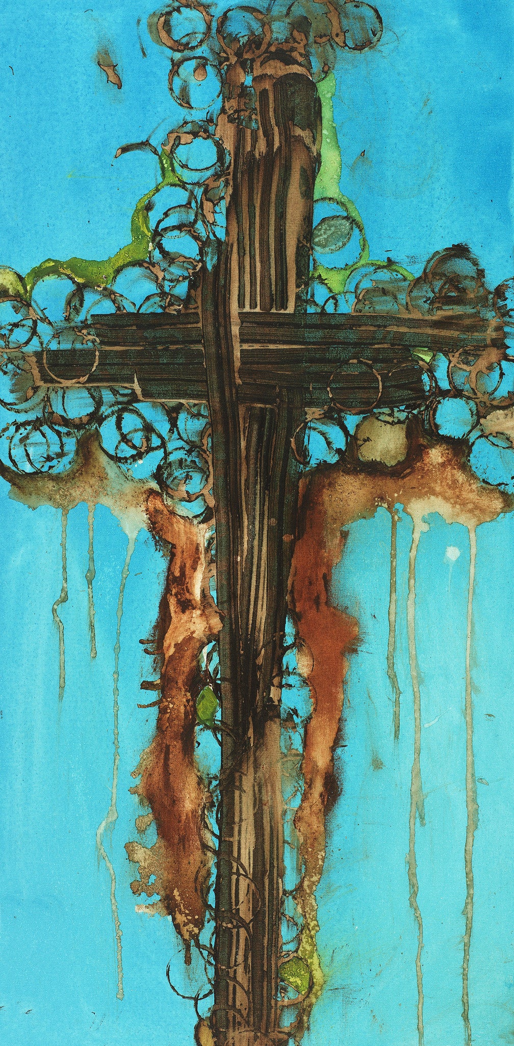 Michel Keck original cross art paintings and fine art prints available only through michelkeck.com.