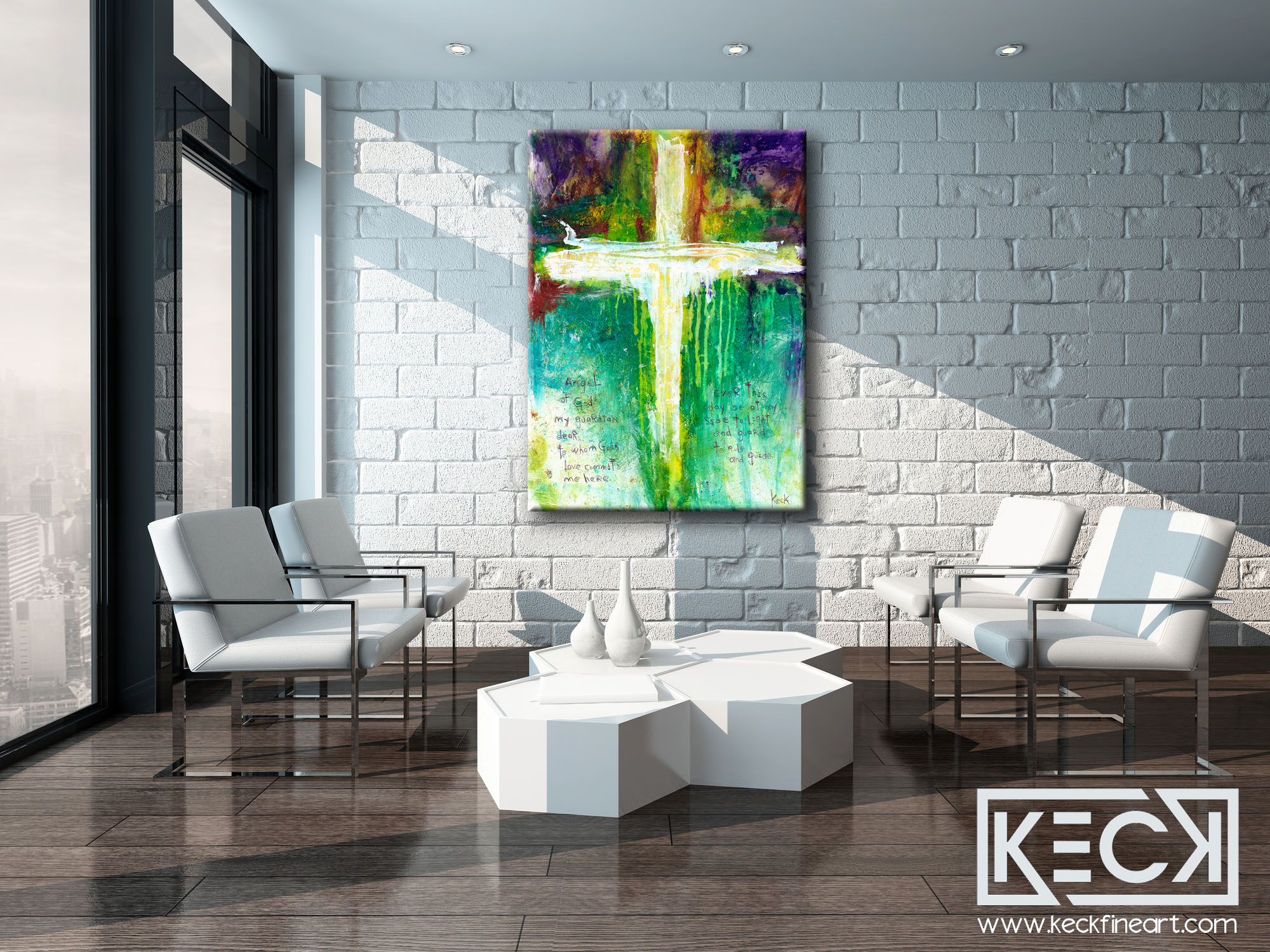 ABSTRACT CANVAS ART PRINTS BY MICHEL KECK