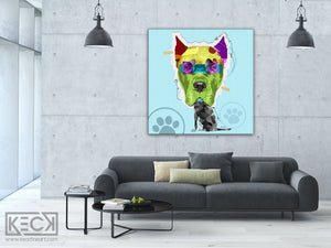 DOG ART PRINTS BY MICHEL KECK