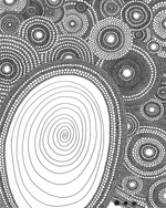 Circle Drawing #80 <br> Canvas Art Print