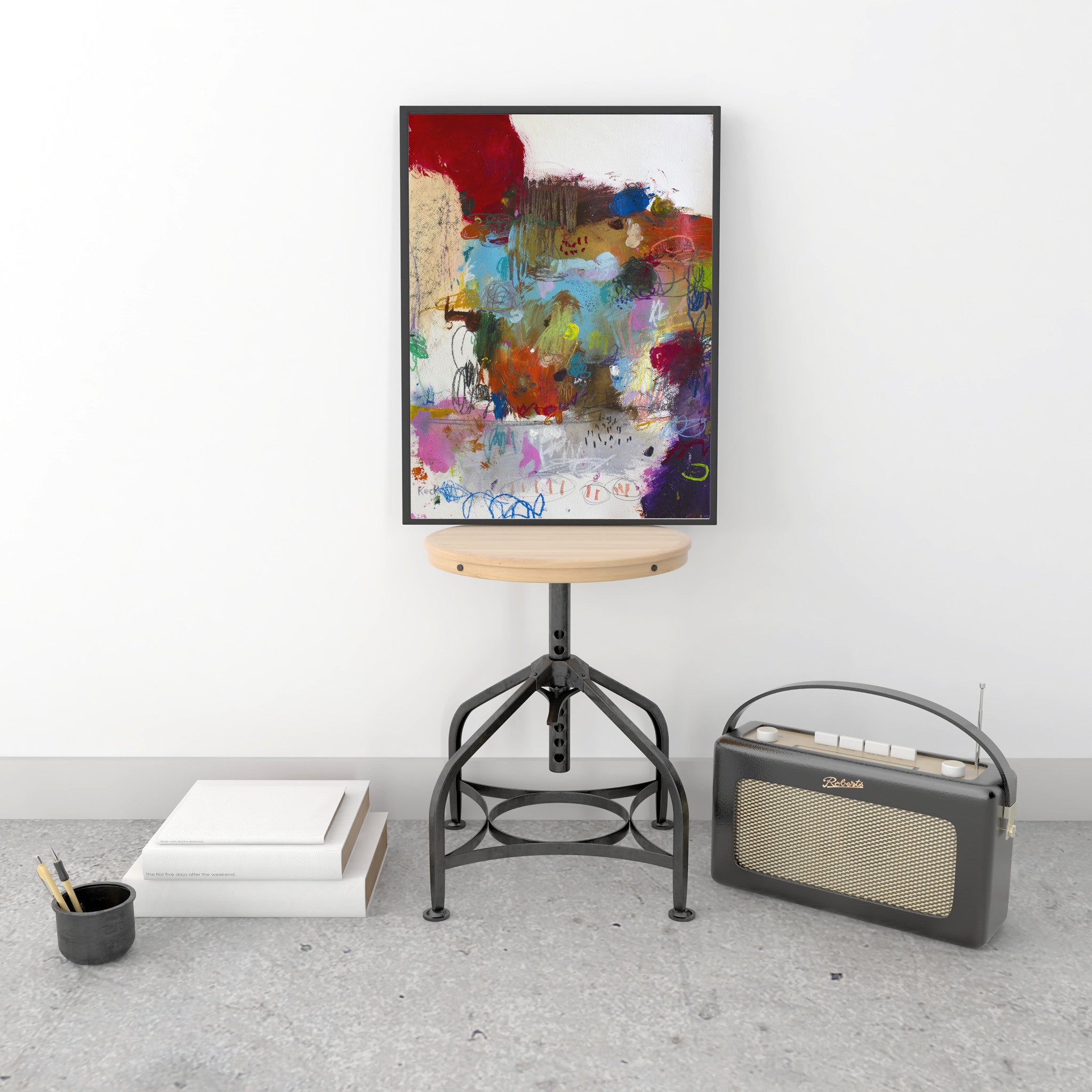 COLORFUL ABSTRACT WALL ART