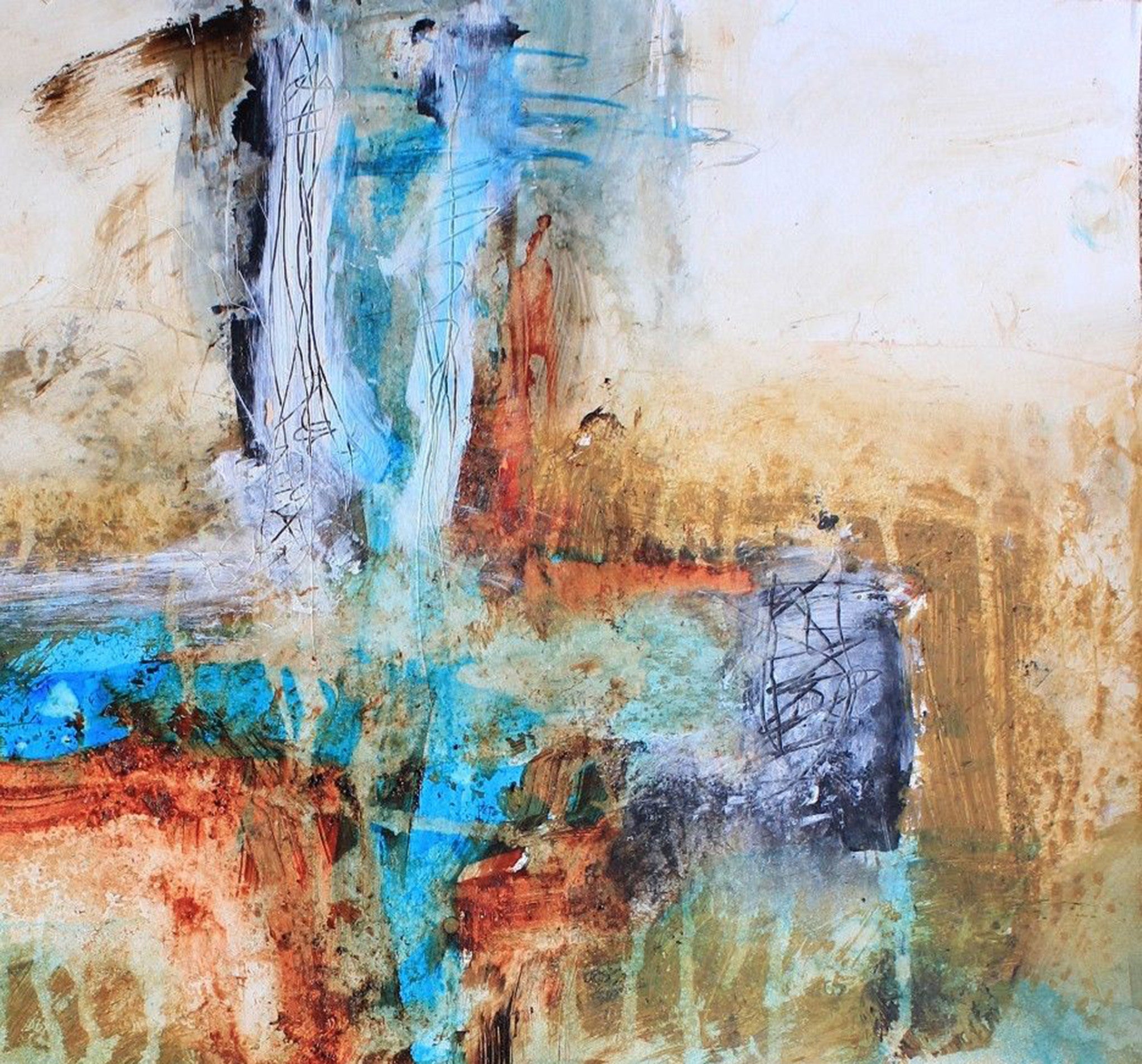 If you are looking for modern abstract art embedded with scripture you have come to the right place.  Michel Keck has been painting scripture and cross paintings for over two decades.  You may see some cross art paintings that try to mimic Keck's style, but they are not.  If you are looking for the exquisite, raw and organic texture and layering of modern cross art you can purchase from artist Michel Keck direct.  