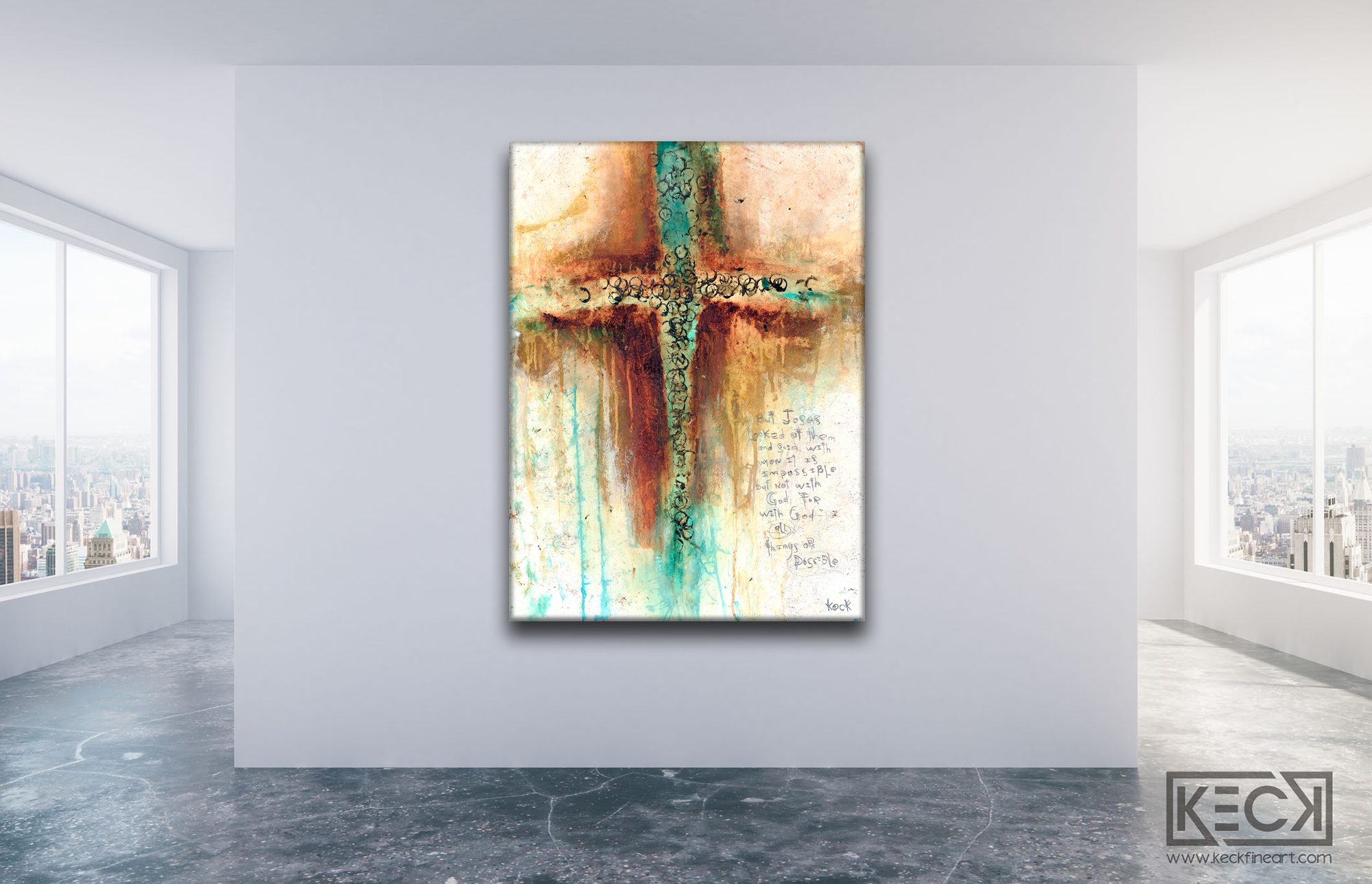 CROSS ART PRINTS by Michel Keck - Shop Keck's huge selection of abstract, CROSS ART prints.  Some of Keck's abstract cross prints have scripture others are abstract crosses without scripture.  