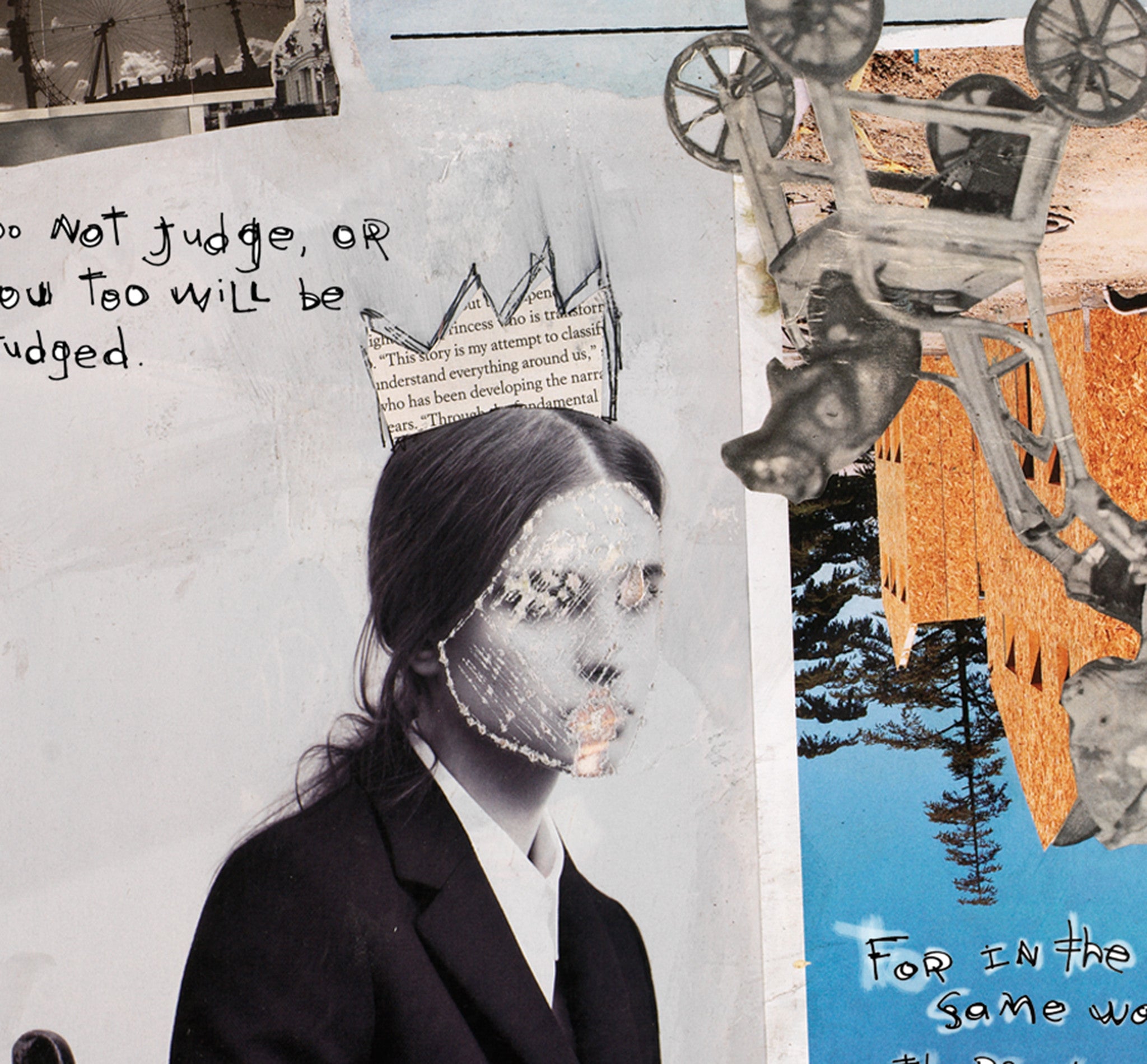 MIXED MEDIA ART Canvas Print of Measure - Matthew 7:1-2