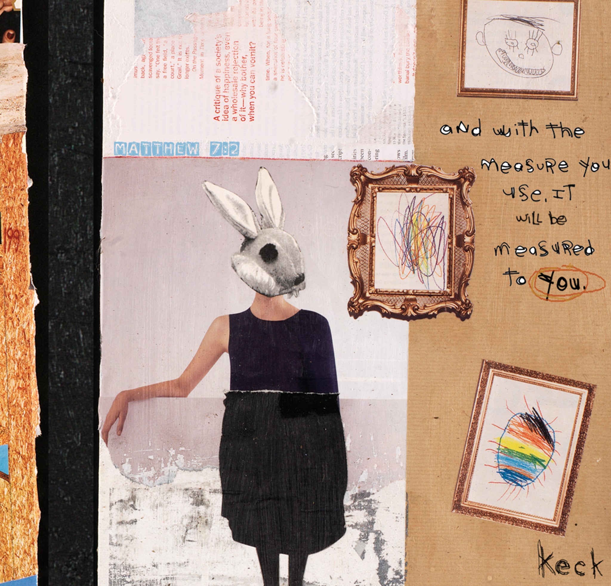 MIXED MEDIA ART Canvas Print of Measure - Matthew 7:1-2