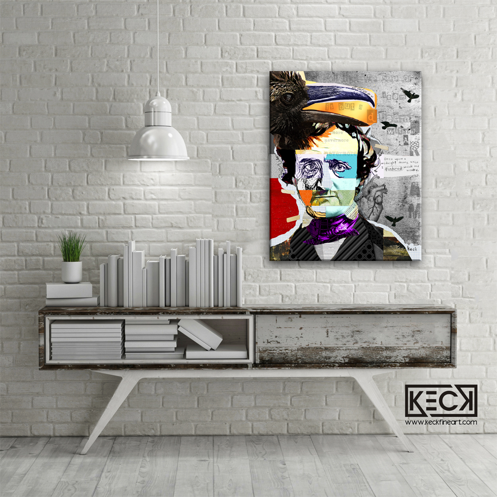 edgar allan poe canvas print