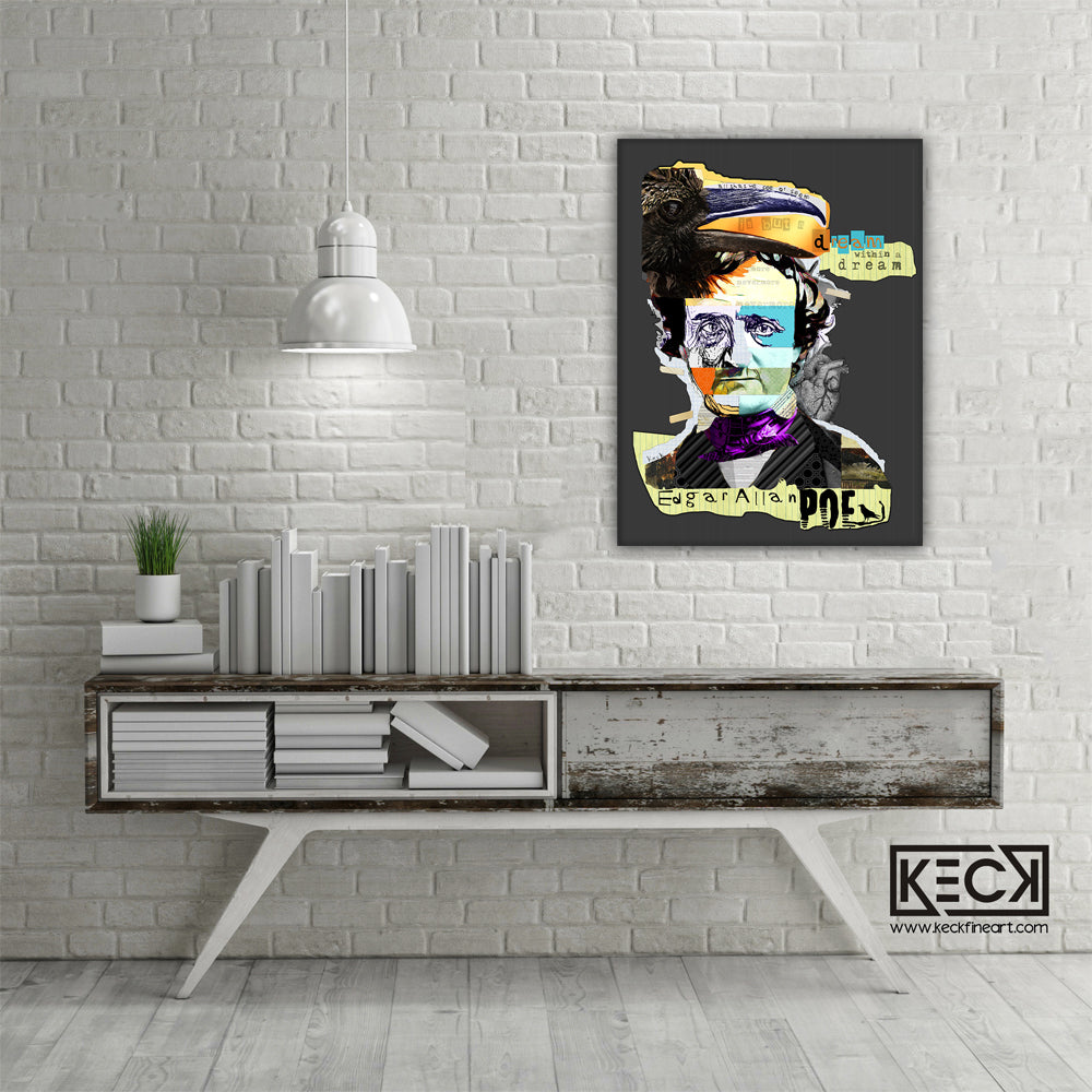 edgar allan poe canvas print