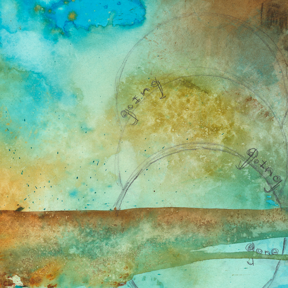 Organic & Raw Abstract Art <br>Canvas Print<br>Going.. Going.. Gone