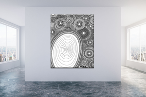 Circle Drawing #80 <br> Canvas Art Print