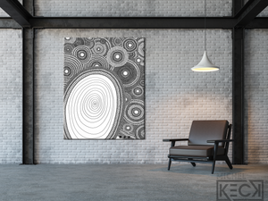 Circle Drawing #80 <br> Canvas Art Print