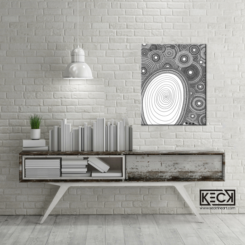 
                
                    Load image into Gallery viewer, Circle Drawing #80 &amp;lt;br&amp;gt; Canvas Art Print
                
            