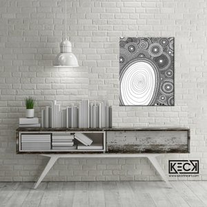 Circle Drawing #80 <br> Canvas Art Print