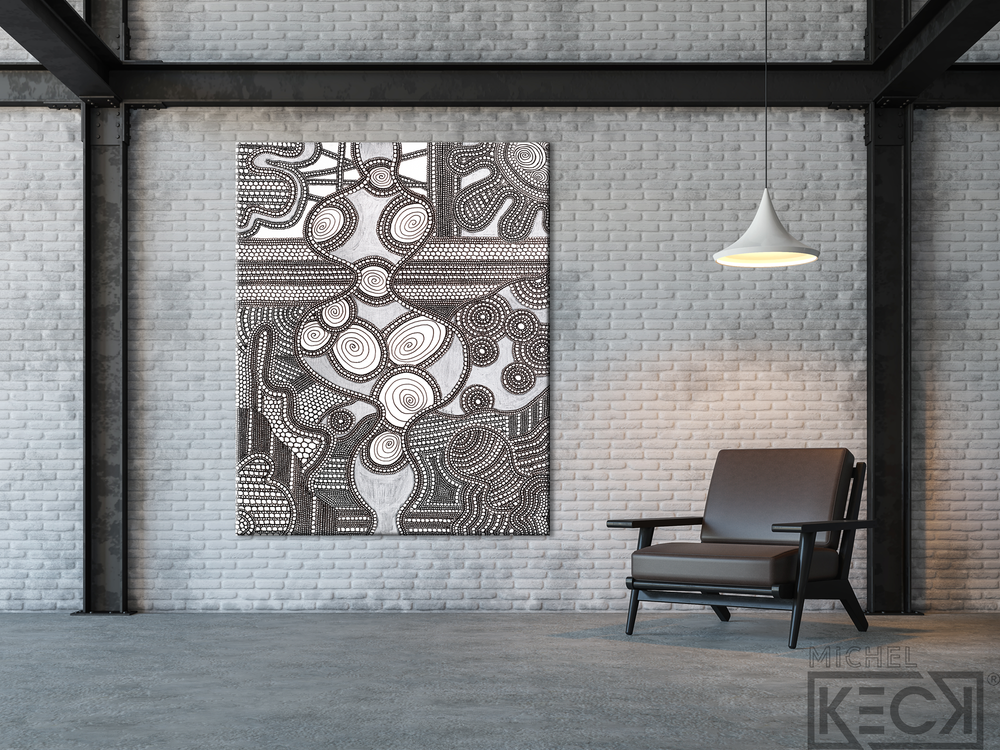 
                
                    Load image into Gallery viewer, Circle Drawing #82 &amp;lt;br&amp;gt; Canvas Art Print
                
            