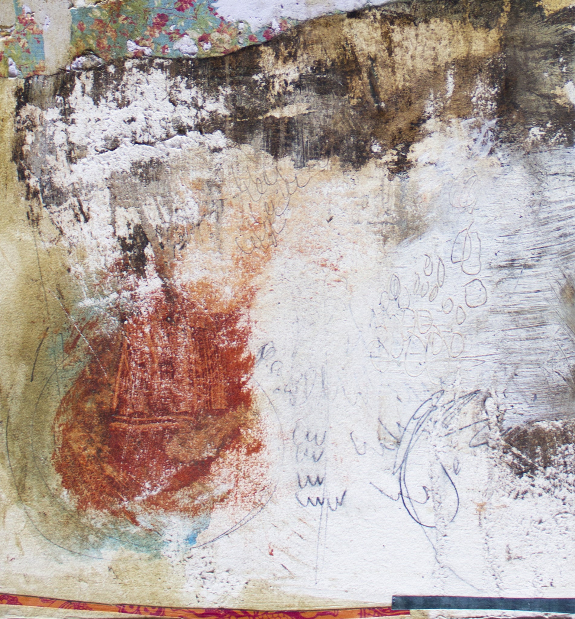 MIXED MEDIA ART Canvas Print of It Don't Hurt Like It Used To