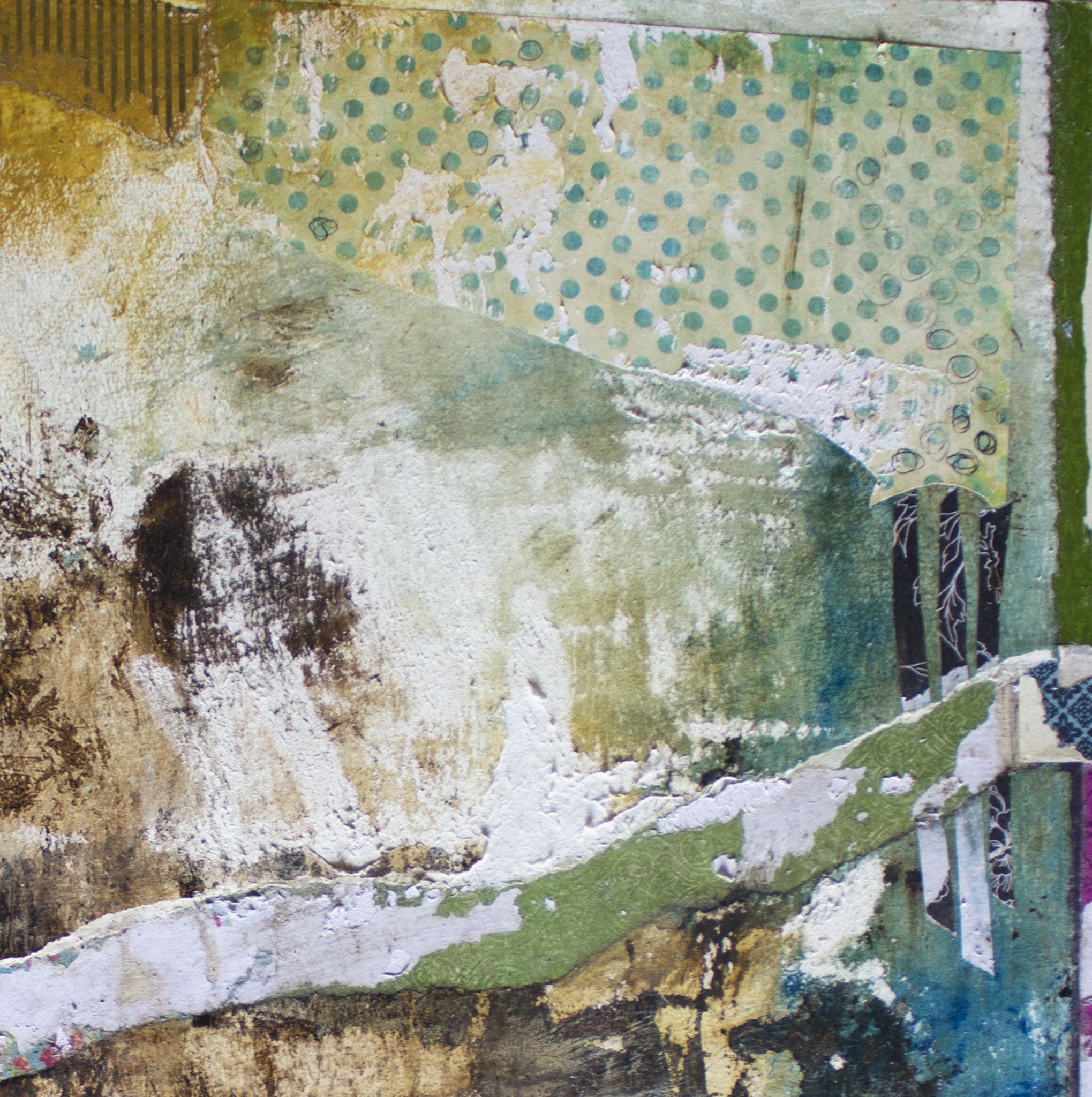 MIXED MEDIA ART Canvas Print of It Don't Hurt Like It Used To