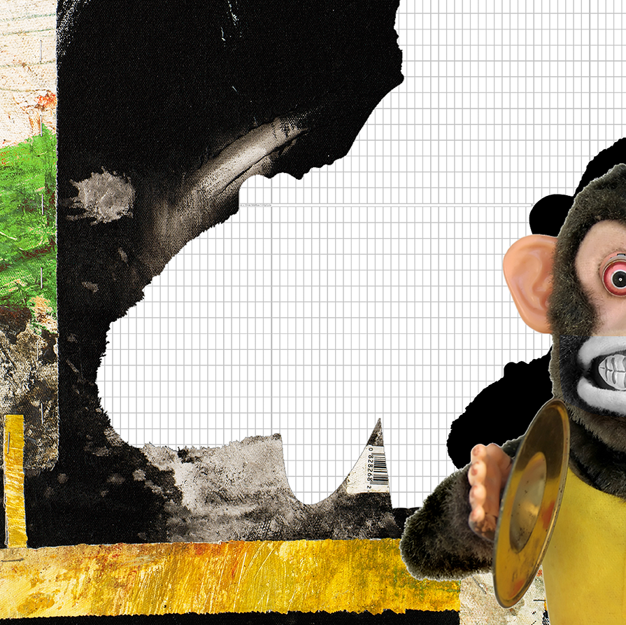 MONKEY CANVAS ART PRINT BY MICHEL KECK