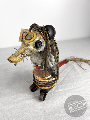 Beer Can Rat Sculpture <br> Make Love Not War