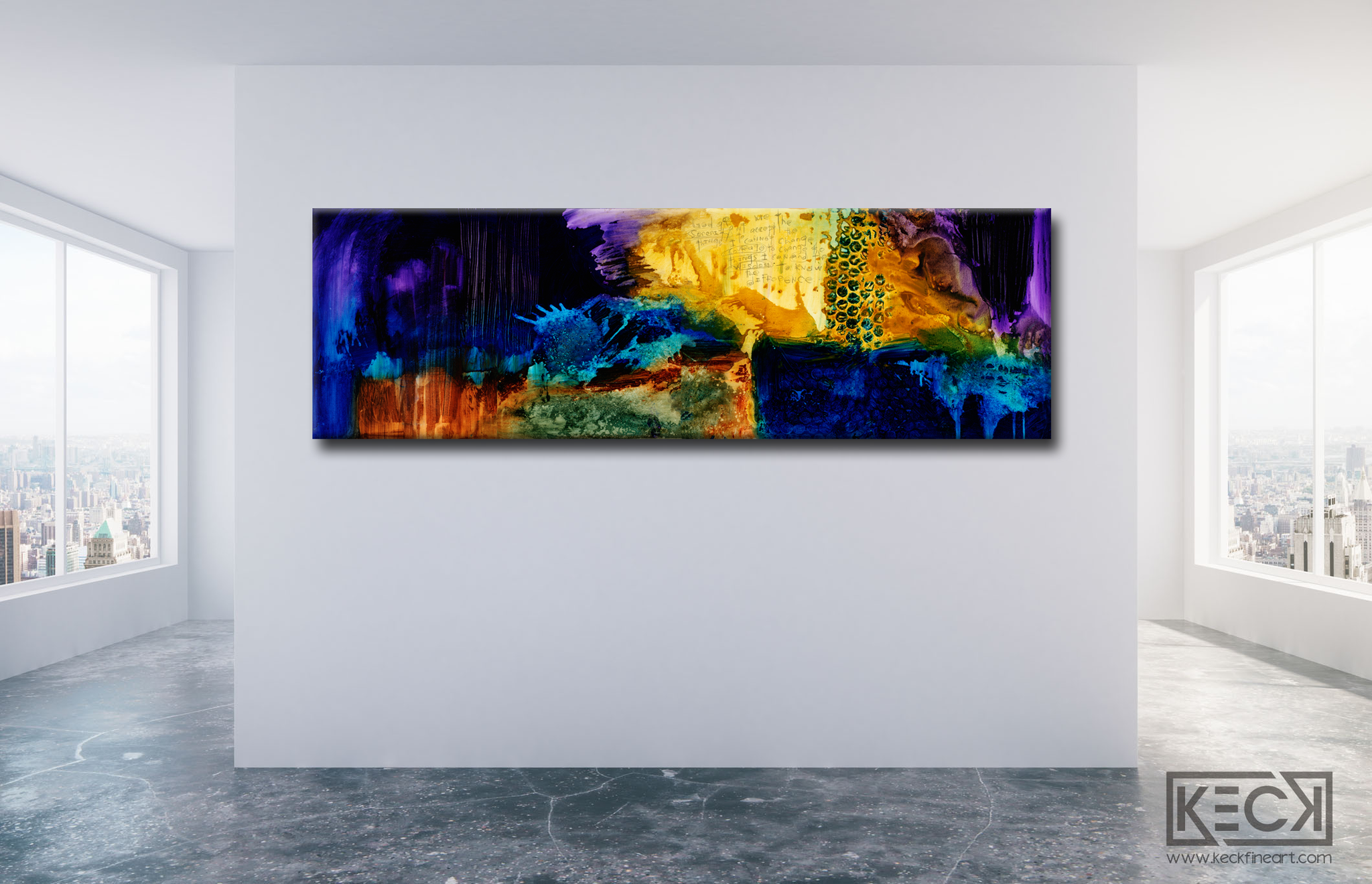 big, bold and colorful abstract art prints by michel keck.