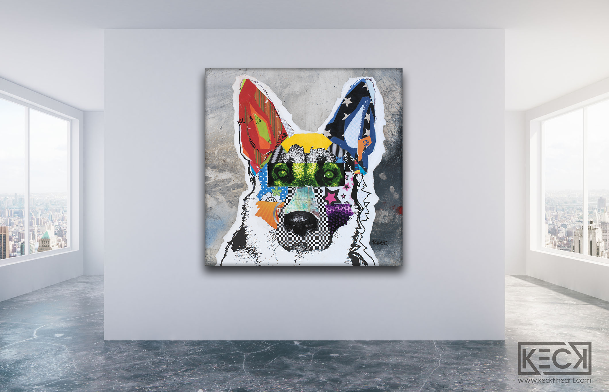 HUGE ABSTRACT CANVAS PRINTS BY MICHEL KECK