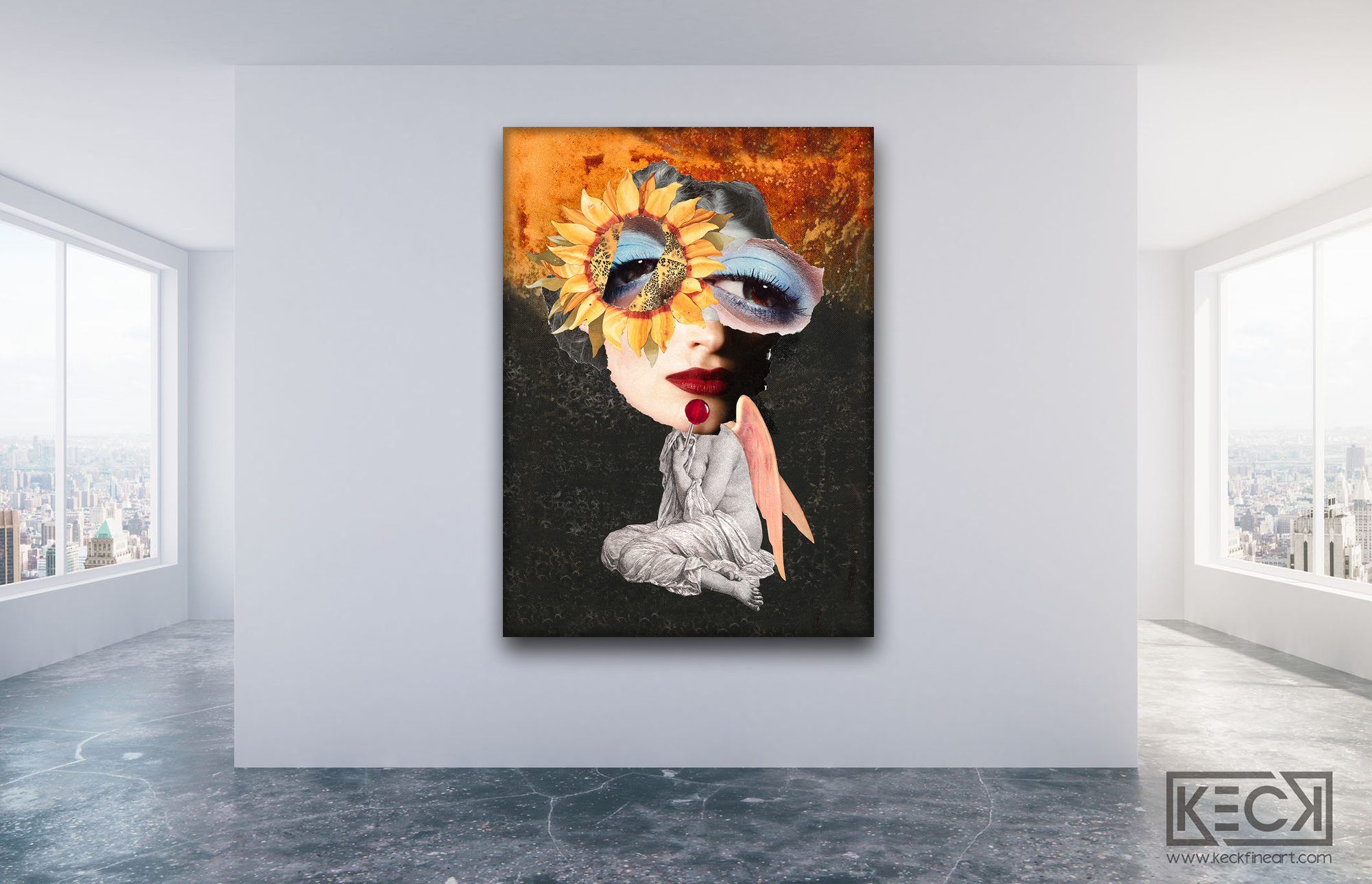 LARGE MIXED MEDIA COLLAGE ART: Oversized Collage and Mixed Media Art Prints