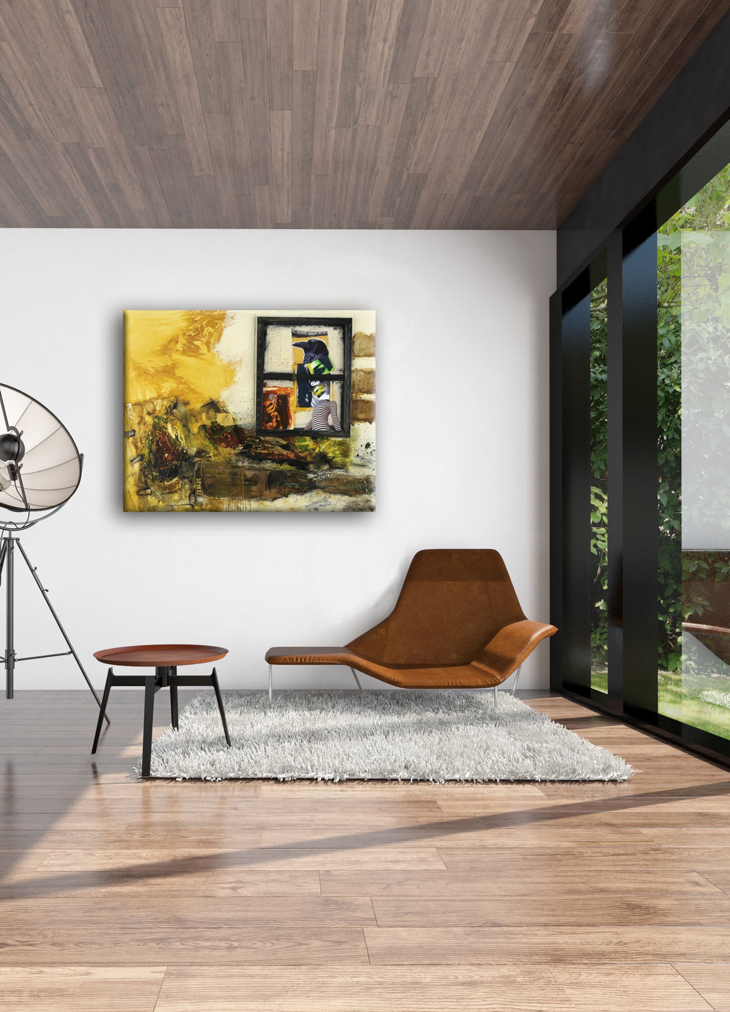 MIXED MEDIA ART Canvas Print of Nevermore