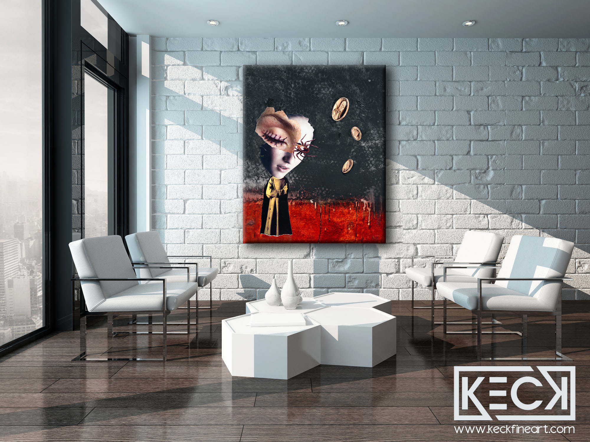 BIG Collage & Mixed Media Art Prints: Oversized Collage Art for Large Spaces