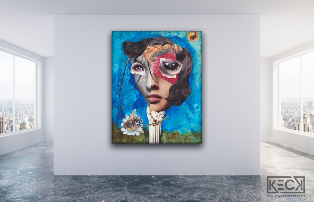 
                
                    Load image into Gallery viewer, BUY MIXED MEDIA ART PRINTS BY MICHEL KECK
                
            