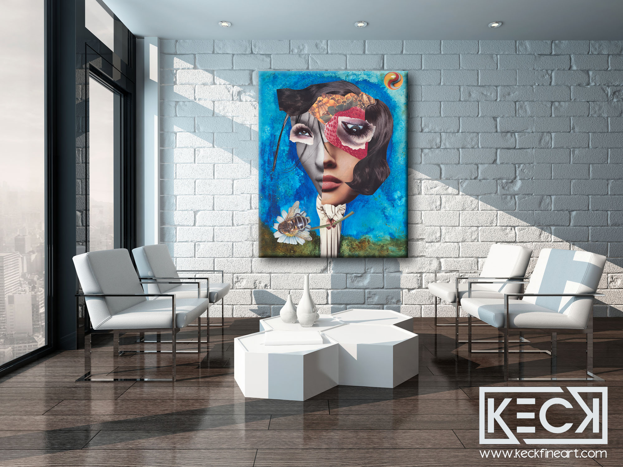 LARGE MIXED MEDIA COLLAGE ART: Oversized Collage and Mixed Media Art Prints