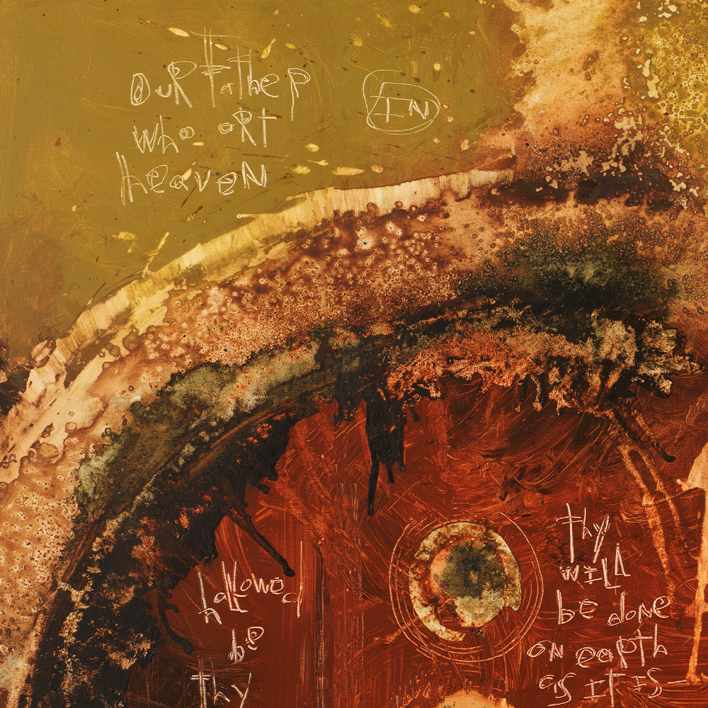 Modern Abstract Art with The Lords Prayer by Michel Keck