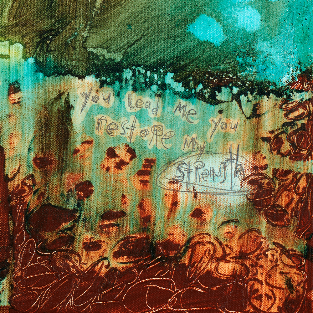 subtle abstract art with scripture