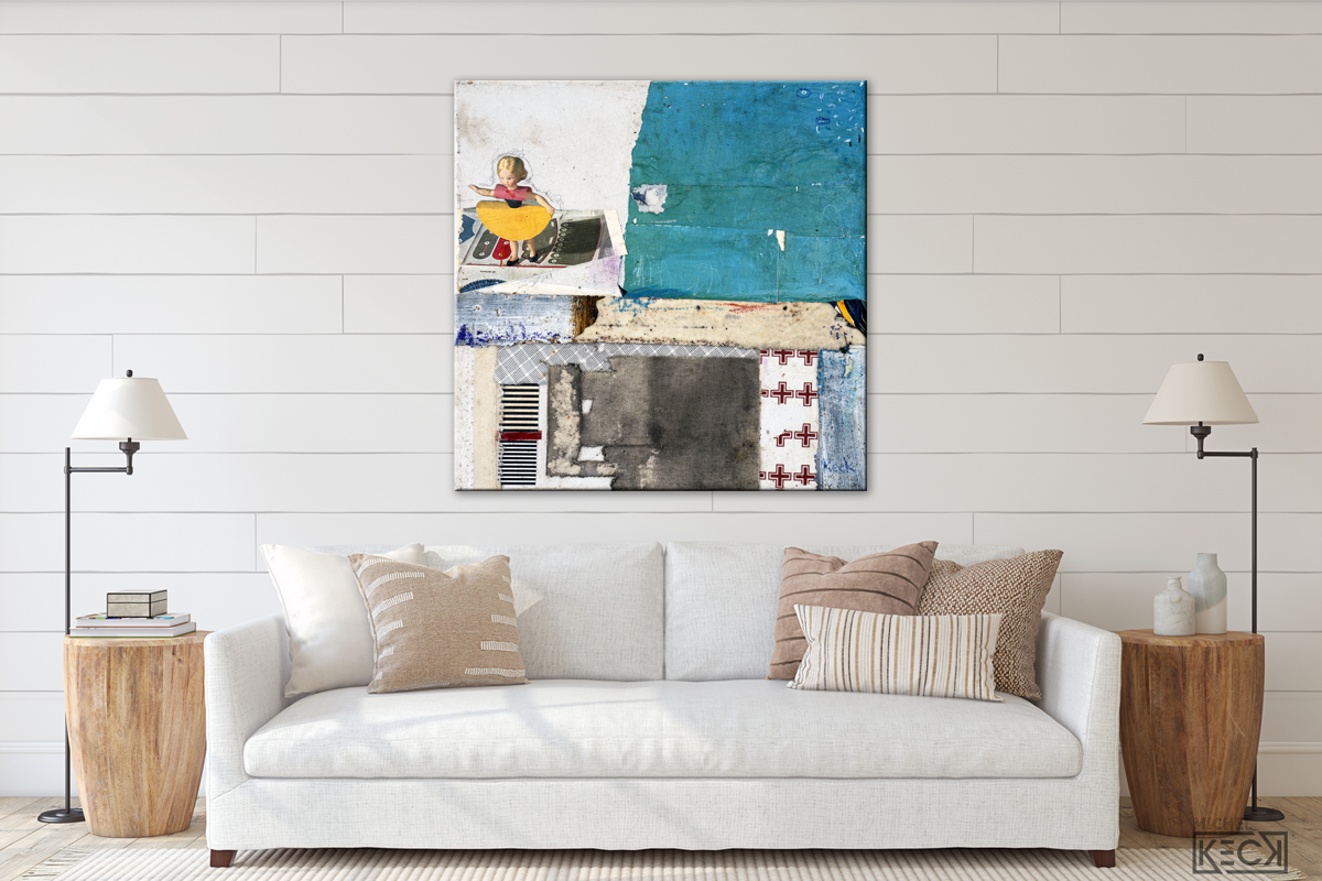 Collage Art Print<br>On Canvas <br>Are You Sure About This?