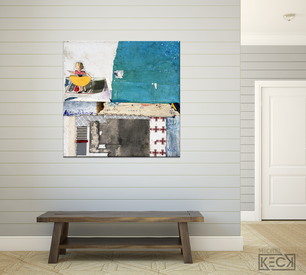 Collage Art Print<br>On Canvas <br>Are You Sure About This?