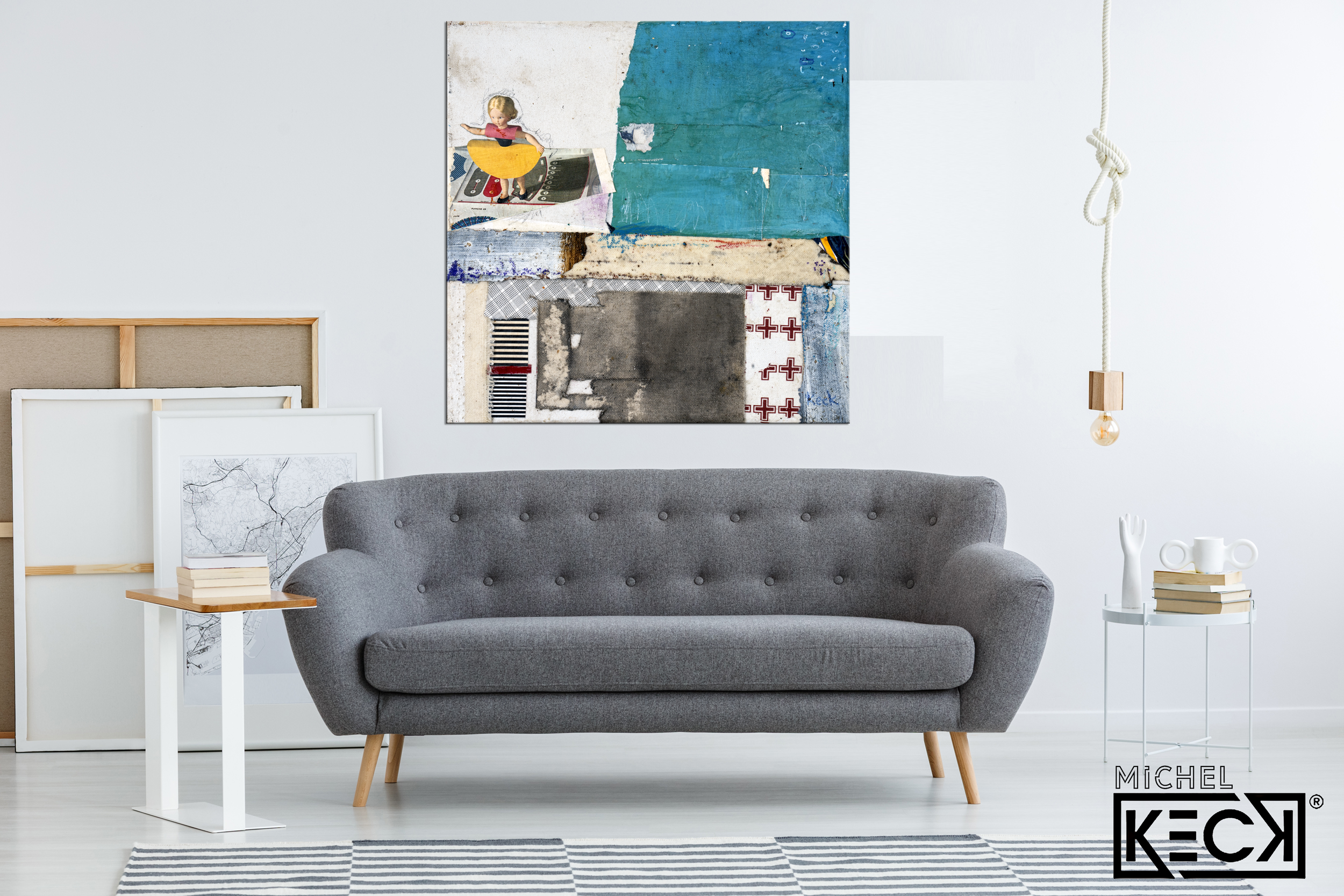 Collage Art Print<br>On Canvas <br>Are You Sure About This?