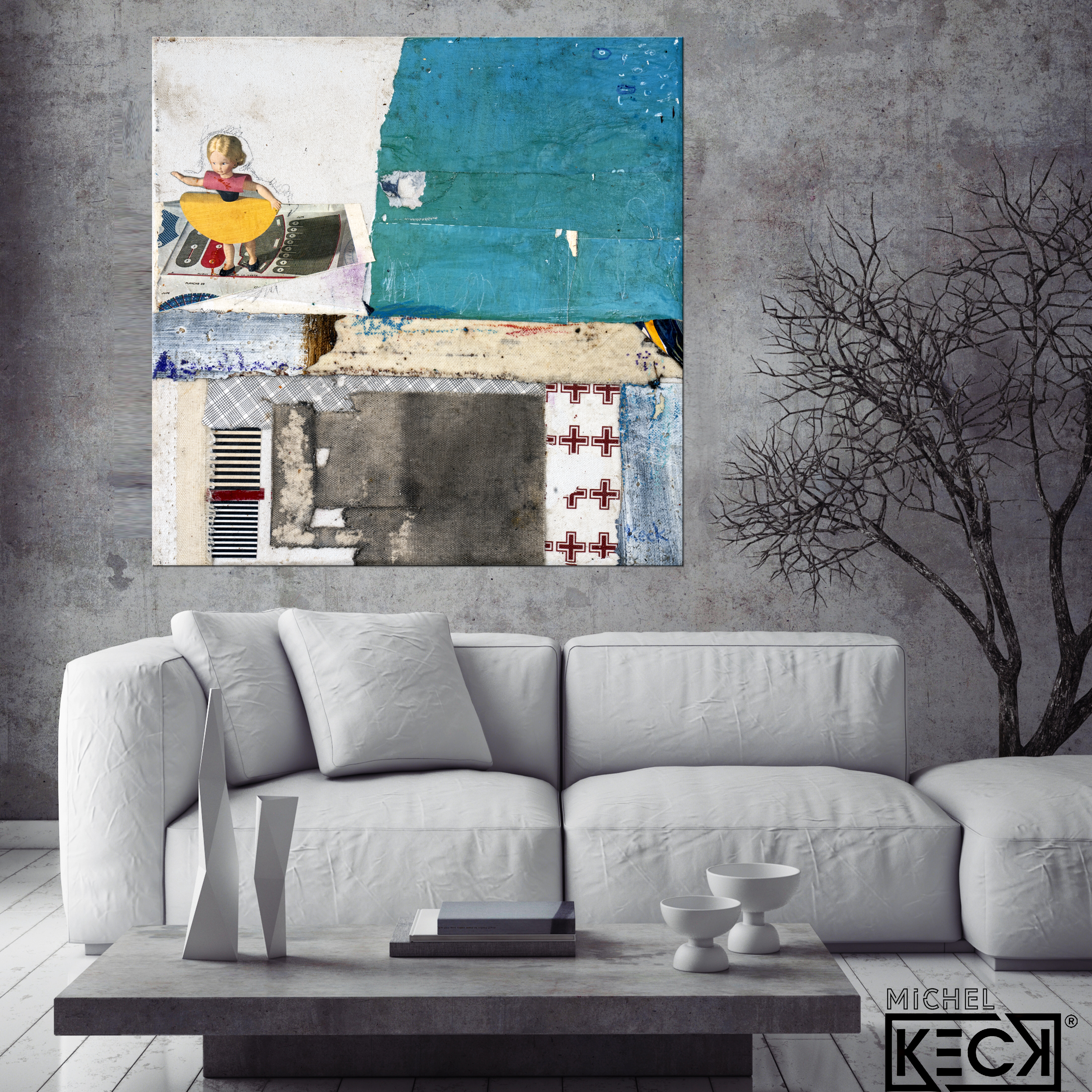 Collage Art Print<br>On Canvas <br>Are You Sure About This?