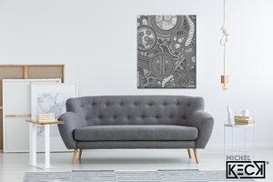 Circle Drawing #127 <br> Canvas Art Print