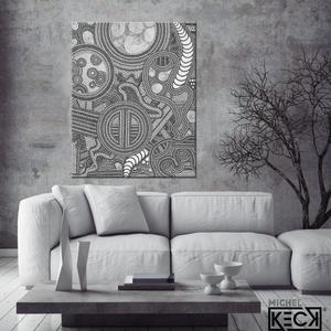 Circle Drawing #127 <br> Canvas Art Print