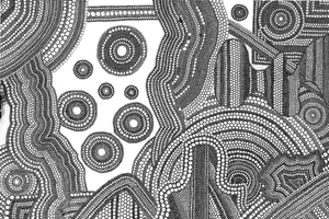 Circle Drawing #13 <br> Canvas Art Print