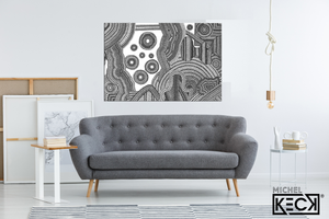Circle Drawing #13 <br> Canvas Art Print