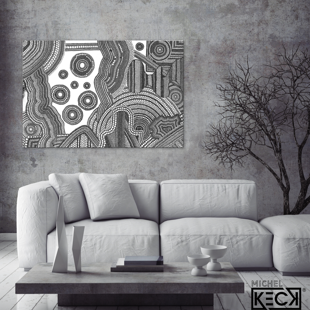 
                
                    Load image into Gallery viewer, Circle Drawing #13 &amp;lt;br&amp;gt; Canvas Art Print
                
            