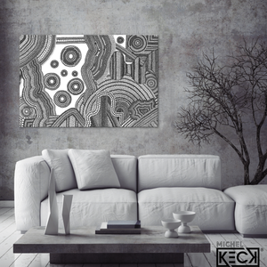 Circle Drawing #13 <br> Canvas Art Print